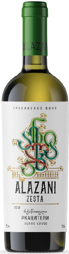 Вино Alazani Rkatsiteli белое сухое, 0.75л
