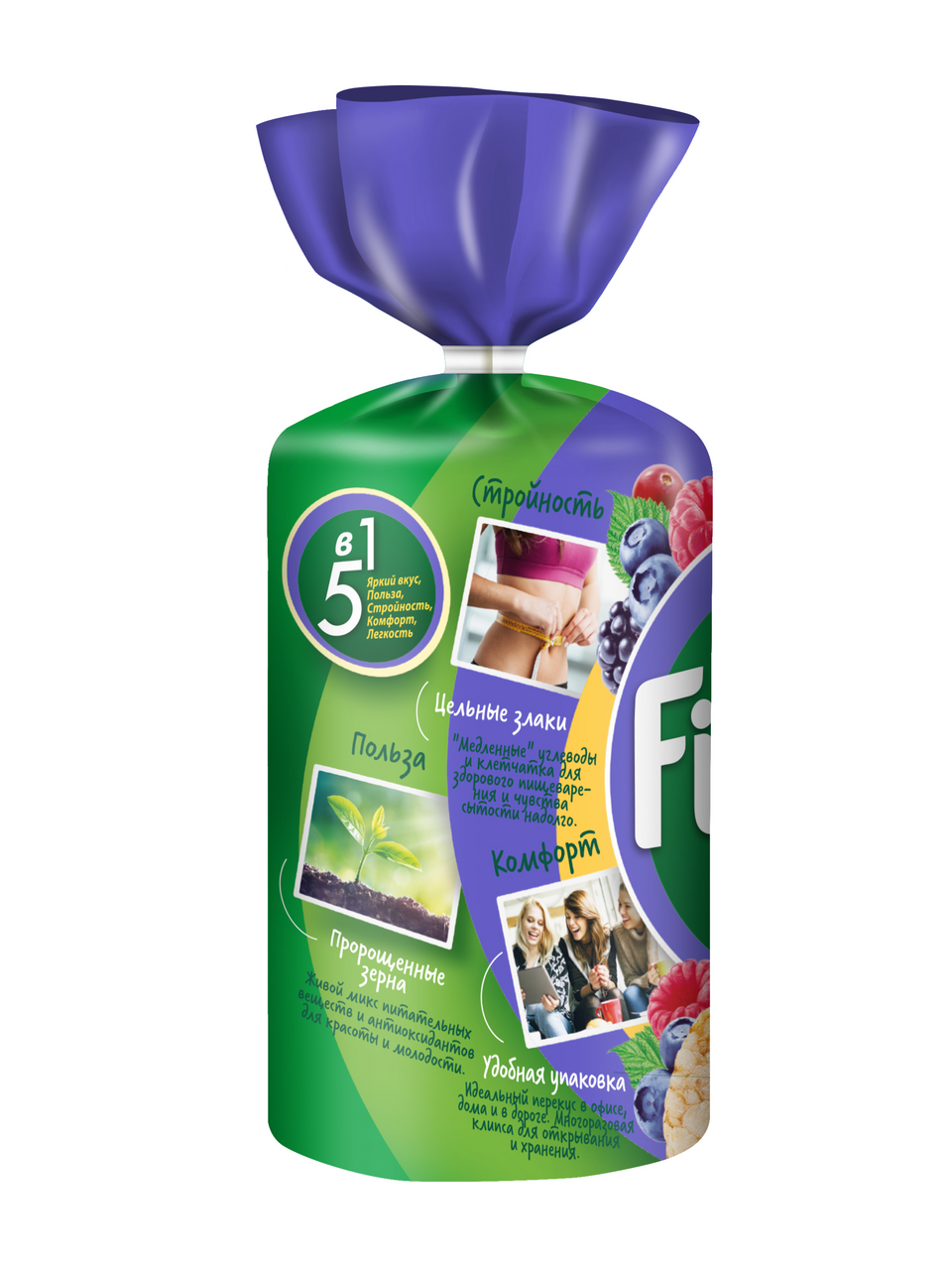 Хлебцы мультизлаковые Fitstart Лесные ягоды 100 г