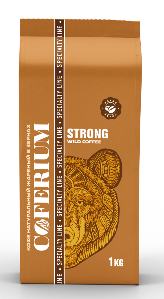 Кофе Coferium Strong в зернах, 1кг
