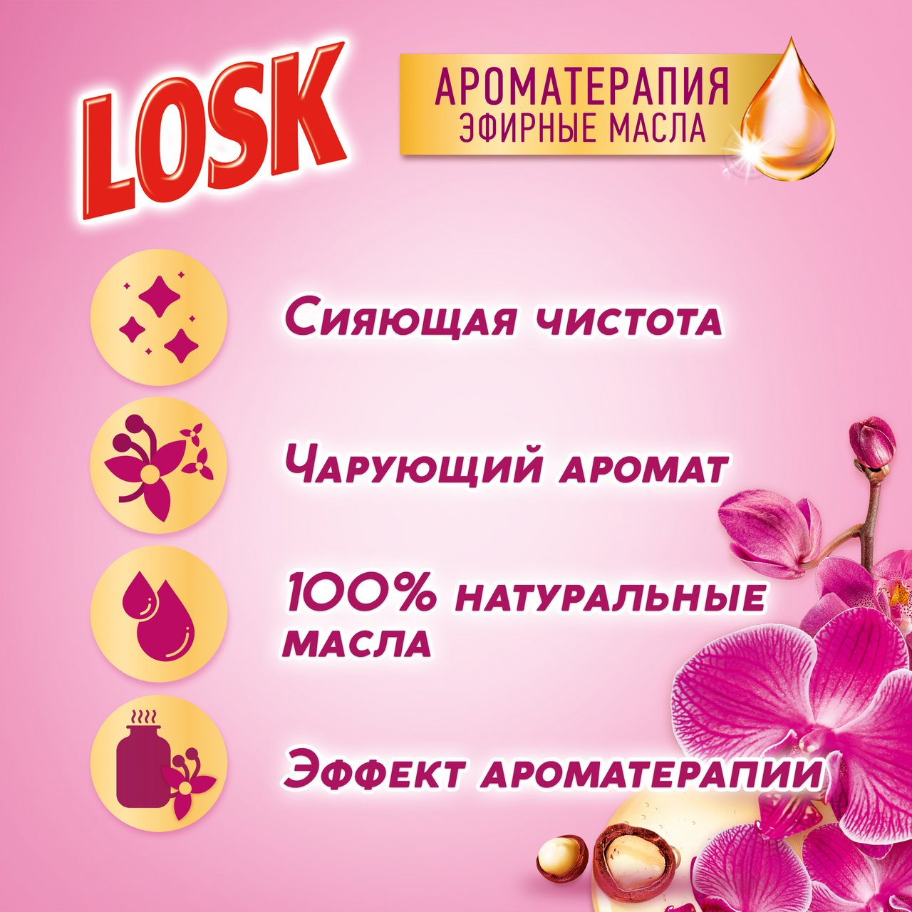 Стиральный порошок Losk Aroma Орхидея 4.05 кг