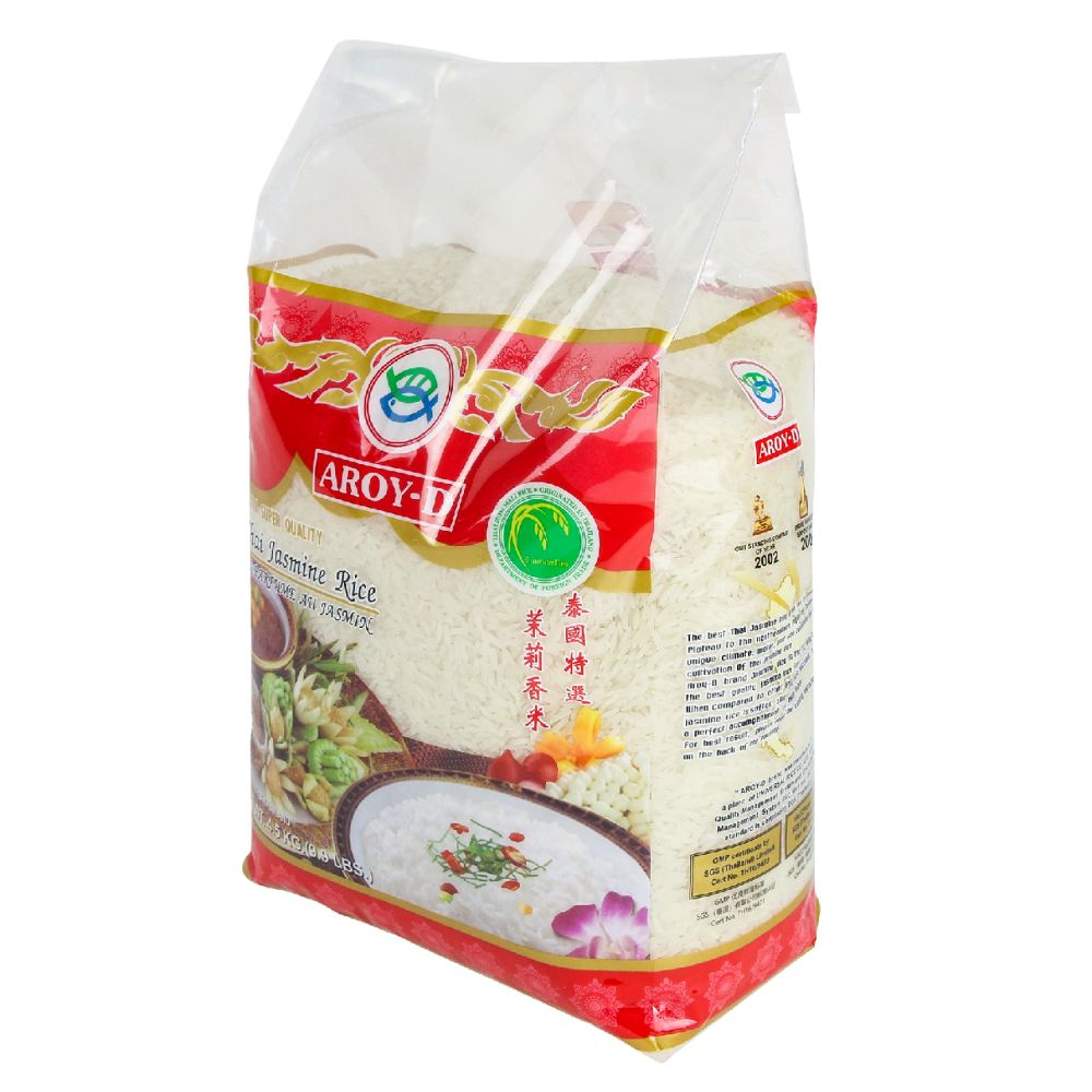 Рис тайский Aroy-D жасмин категории А белый, 4.5кг