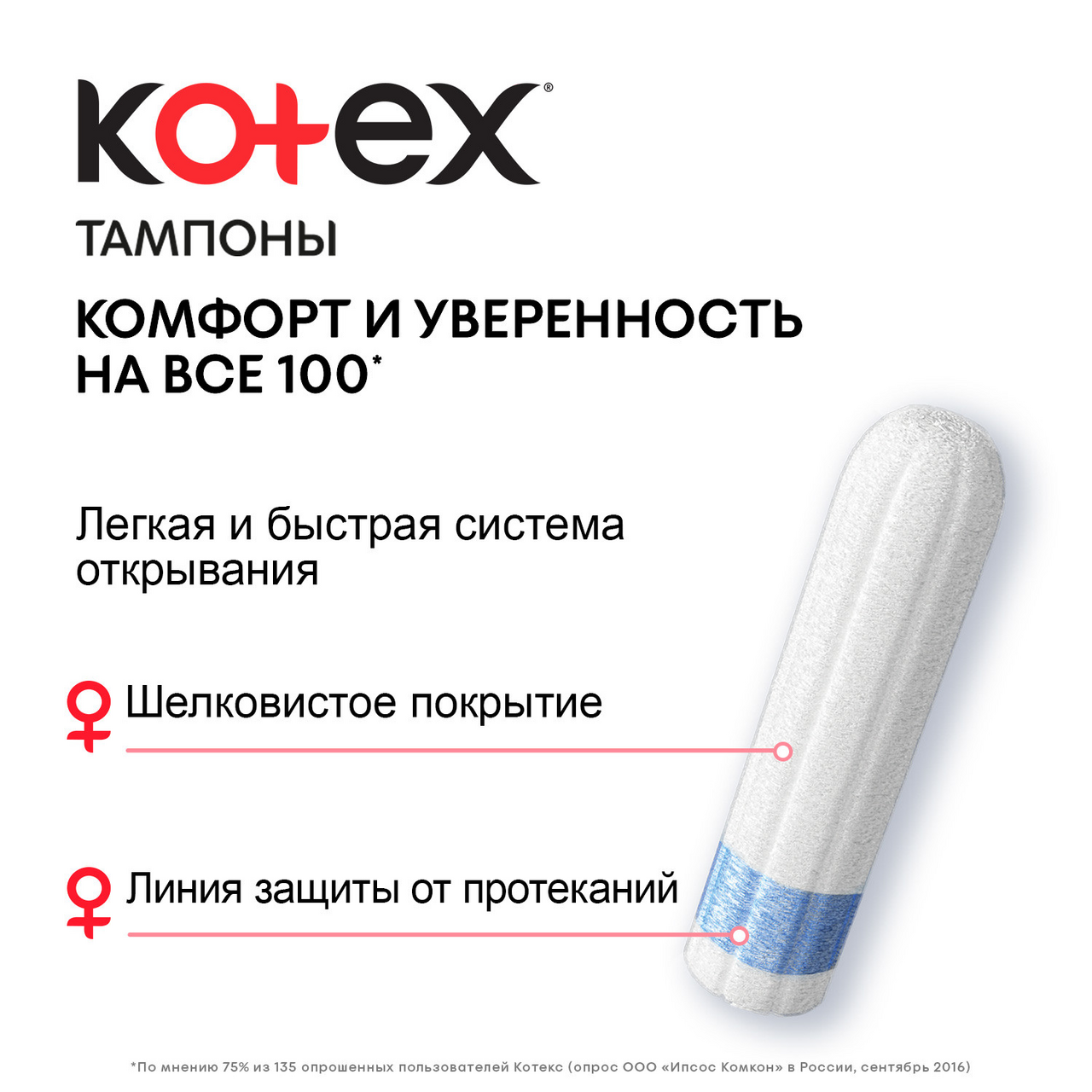 Тампоны Kotex super 4 капли 16 штук