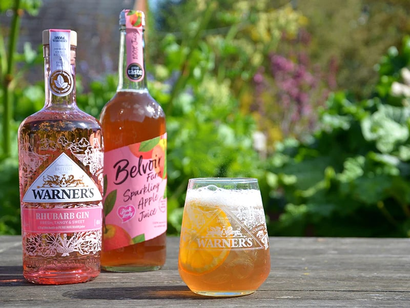 Джин Warners Rhubarb, 0.7л