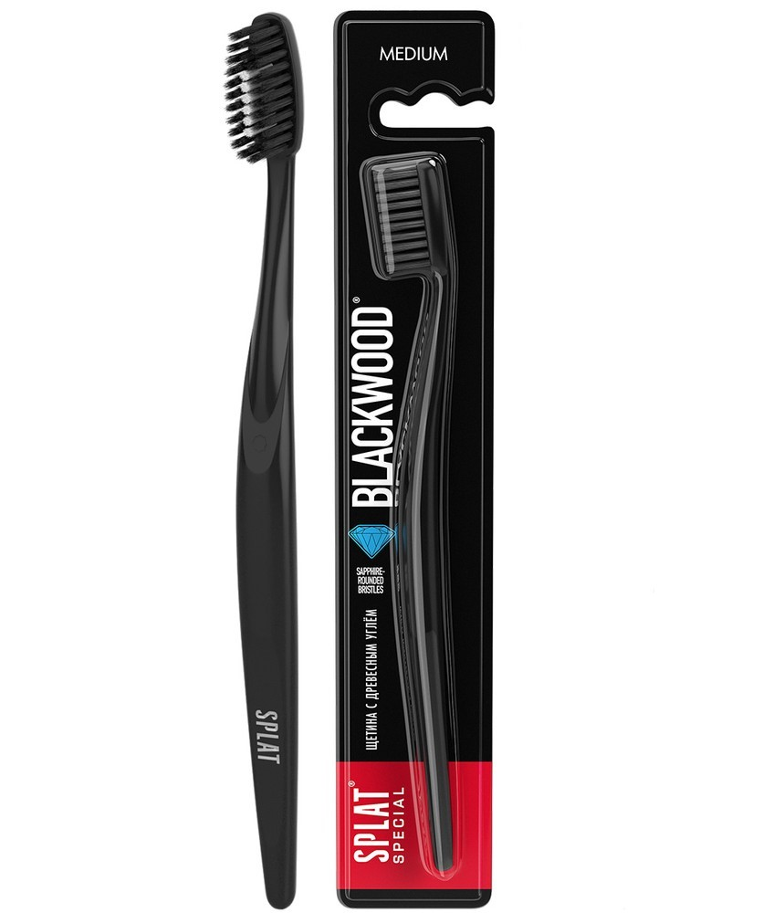 Зубная щетка Splat Special Blackwood Medium средняя жесткость