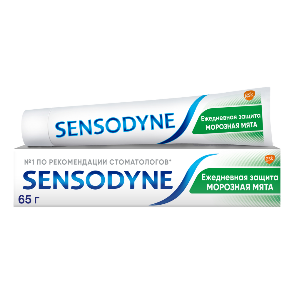 Зубная паста Sensodyne Ежедневная защита морозная мята, 75мл