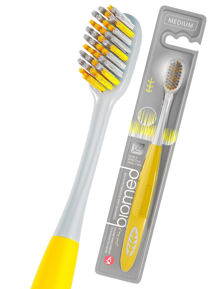 Зубная щетка Biomed Silver зубная комплексная средняя Зубная щетка Biomed Silver зубная комплексная средняя
