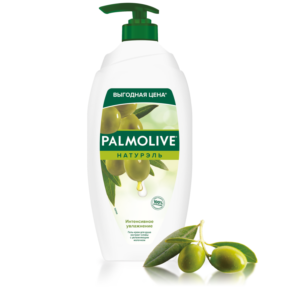 Гель-крем для душа Palmolive Натурэль Олива и увлажняющее молочко, 750мл