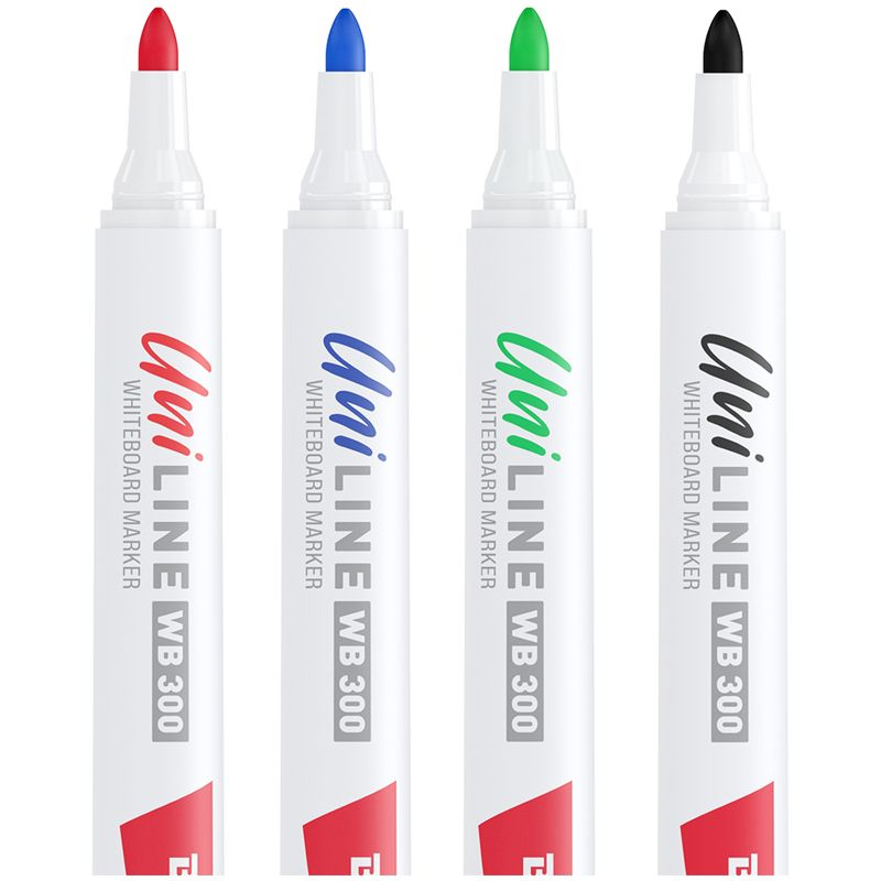 Маркеры Berlingo Uniline для белых досок WB300, 4шт