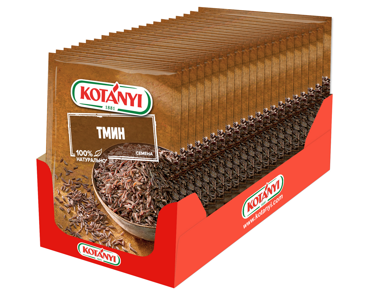 Тмин Kotanyi семена, 28г Тмин Kotanyi семена, 28г