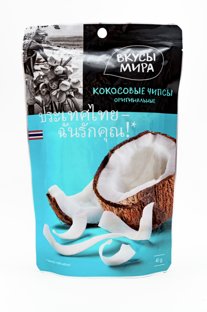Чипсы Вкусы Мира Кокосовые оригинальные 40г