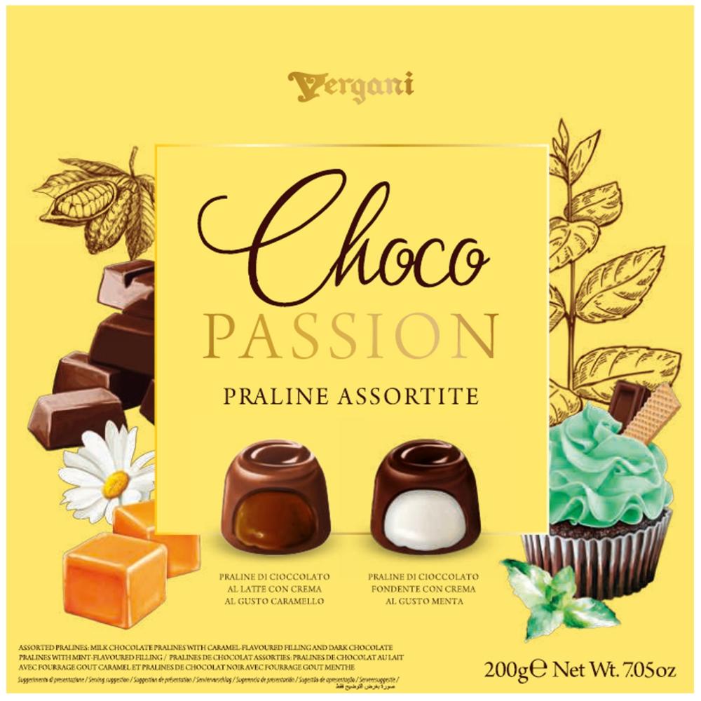 Конфеты Vergani Mix Choco Passion ассорти, 200г