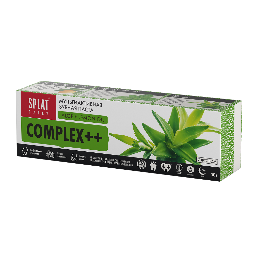Зубная паста Splat Daily Complex++ комплексный уход за полостью рта, 100г